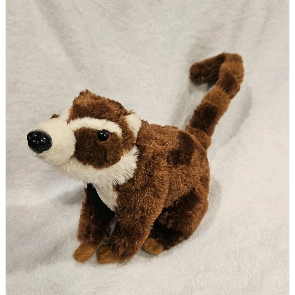 Banana Bay BB Papi Coatie Badger Pristine Condition Fully Works Plush Stuffed